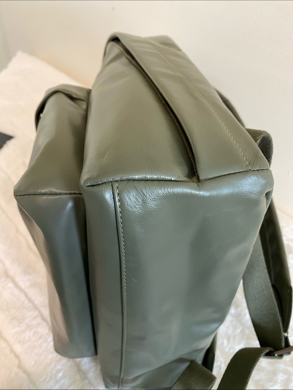 COACH  Hall Backpack In Army Green Leather MSRP $495 NWT Unisex - Picture 13 of 15